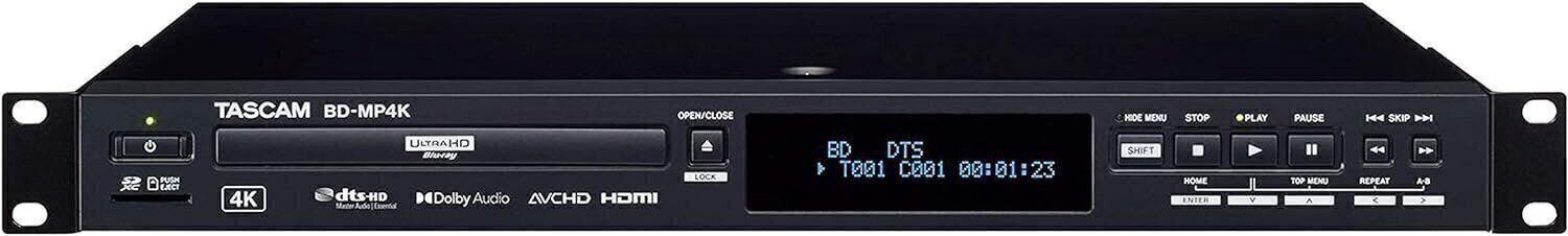 Профессиональный проигрыватель Blu-Ray формата 4K UHD Tascam BD-MP4K (BDMP4K)