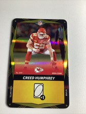 Creed Humphrey-Kansas City Chiefs-2024 Uno NFL  Elite-#33-Yellow Foil