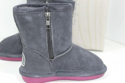Bearpaw Lammfell Mädchen Stiefel Schlupfstiefel Winterschuhe Sch