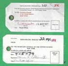 United Nations diplomatic pouch tags