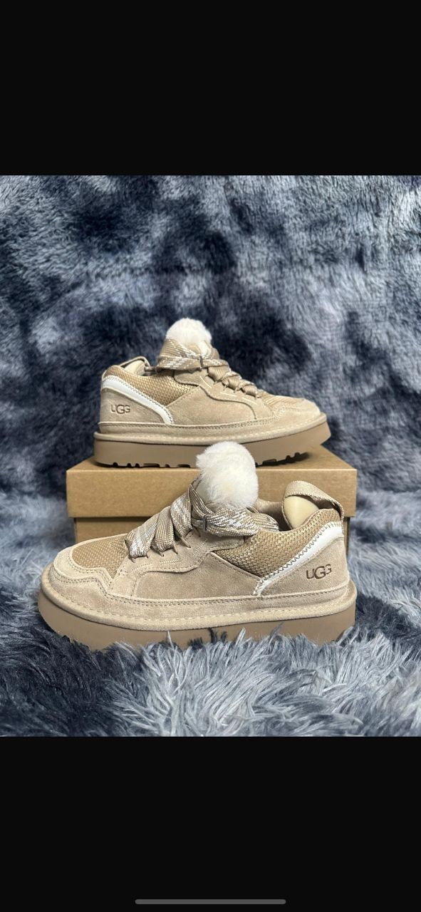 Zapatillas Lujo.Nuevas botas UGG Lowmel para mujer | Color arena, tallas 36 a 40