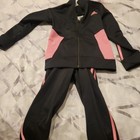 Girls Size 4 Activr Wear Suit By Adias Black & Pink — photo 1