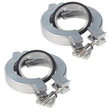 Hfsr 2pcs Kf-25 Flange Quick Clamp Wing Nut With Centering O-ring Ss304