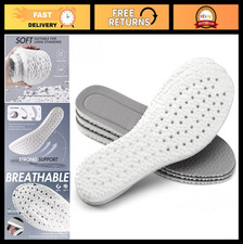 3 Pairs Shock Absorption Insoles - Flexible PU Inserts for Foot Pain Relief - Co