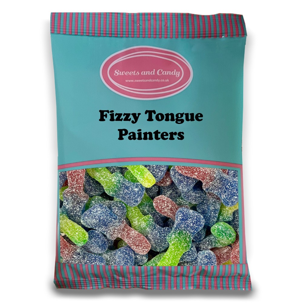 Fizzy Tongue Painters 1Kg - Vegan and Vegetarian Friendly - 1 Kilo Bulk Bag