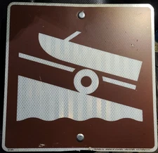 Aluminum Boat Ramp Transportation Sign Metal Sign Man Cave Garage Shop 12x12"