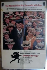 Goodbye Mr Chips 1970 one-sheet movie poster Peter O'Toole Petula Clark