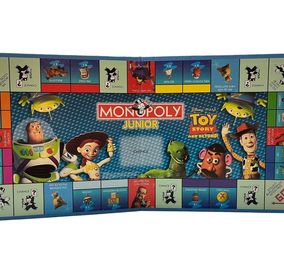 Monopoly Junior Disney Pixar Toy Story and Beyond Board Game 2002 - Image 3 of 4
