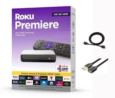 Newest Roku Premiere 3920RW HD/4K/HDR Streaming Media Player,Latest Version!