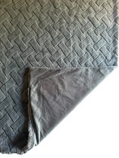 KOOLABURRA BY UGG THROW BLANKET SOFT FAUX FUR FLEECE GRAY 50 X 70 REVERSIBLE EUC