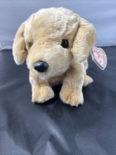 Ty Beanie Buddy FETCH Golden Retriever Dog 10" NEW MWMT Plush Stuffed Animal Toy