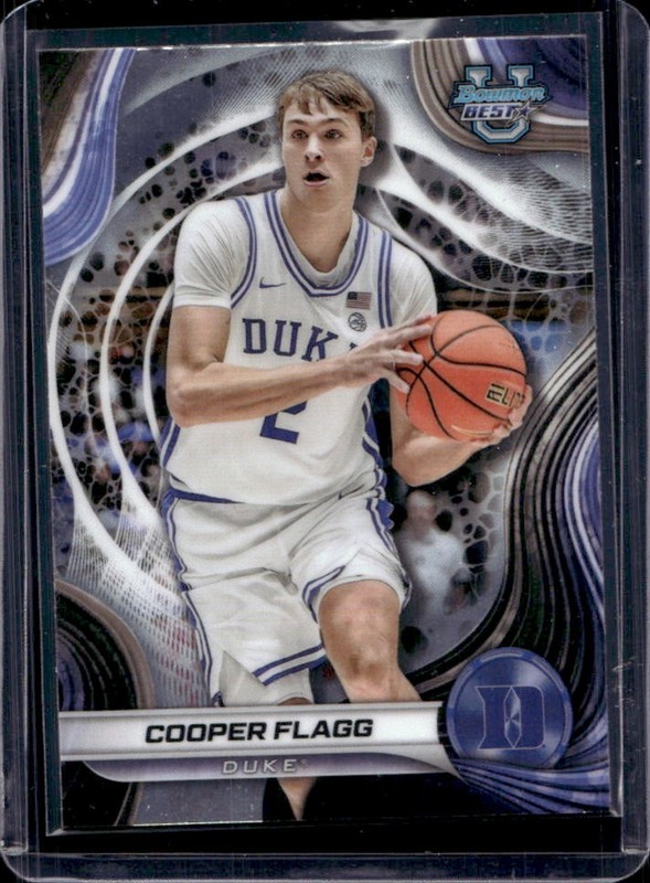 2024-25 Bowman's Best University Cooper Flagg #16 Duke Blue Devils