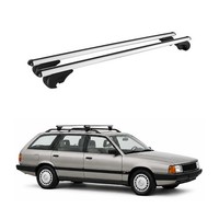 DachträGer GrundträGer FüR Audi 100 Avant 1983-1991 TÜV Aluminium Silber 2Tlg