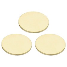 3 Pcs Metal Stamping Blanks, 20mm Round Stamping Tags, 1.0mm Thick, Brass Tone