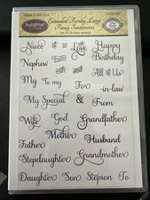 JustRite Stamps - Extended Family Sentiments