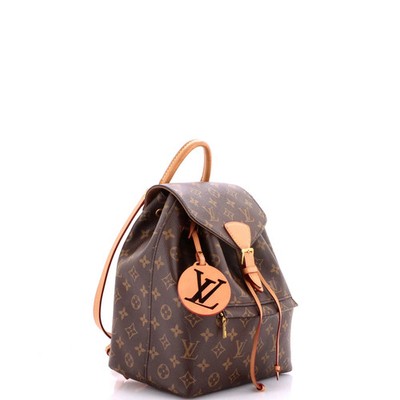 louis vuitton backpack montsouris monogram nm brown Louis Vuitton 2017 Monogram Montsouris Backpack