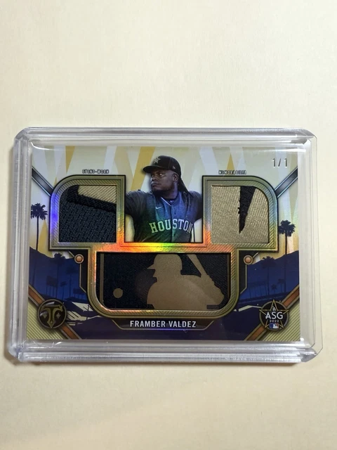 2024 Topps Triple Threads Framber Valdez All-Star Game Used Logoman 1/1 #ASP-FVA