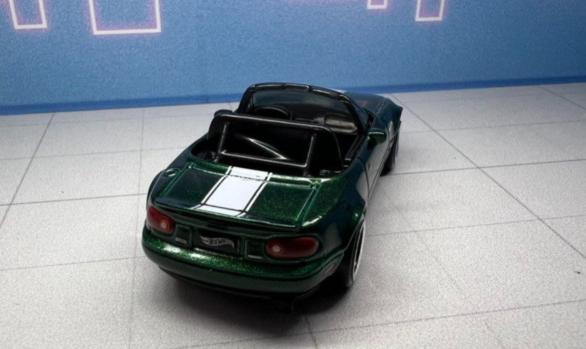 91 Mazda MX-5 Miata Hot Wheels 2025 Japan Silver Series Green 1:64