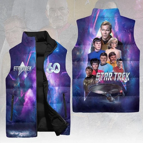 Star Trek 60th Anniversary 3D Sleeveless Down Jacket Gift video thumbnail