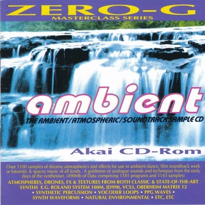 ZERO-G ''AMBIENT'' AKAI SAMPLING CD-ROM SEHR RAR WIE NEU OVP!