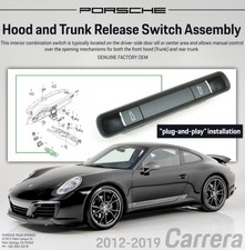 2012-2019 Oem Porsche 911 Carrera Switch Assembly For Hood And Decklid Release 2012-2019 Oem Porsche 911 Carrera Switch Assembly For Hood And Decklid Release