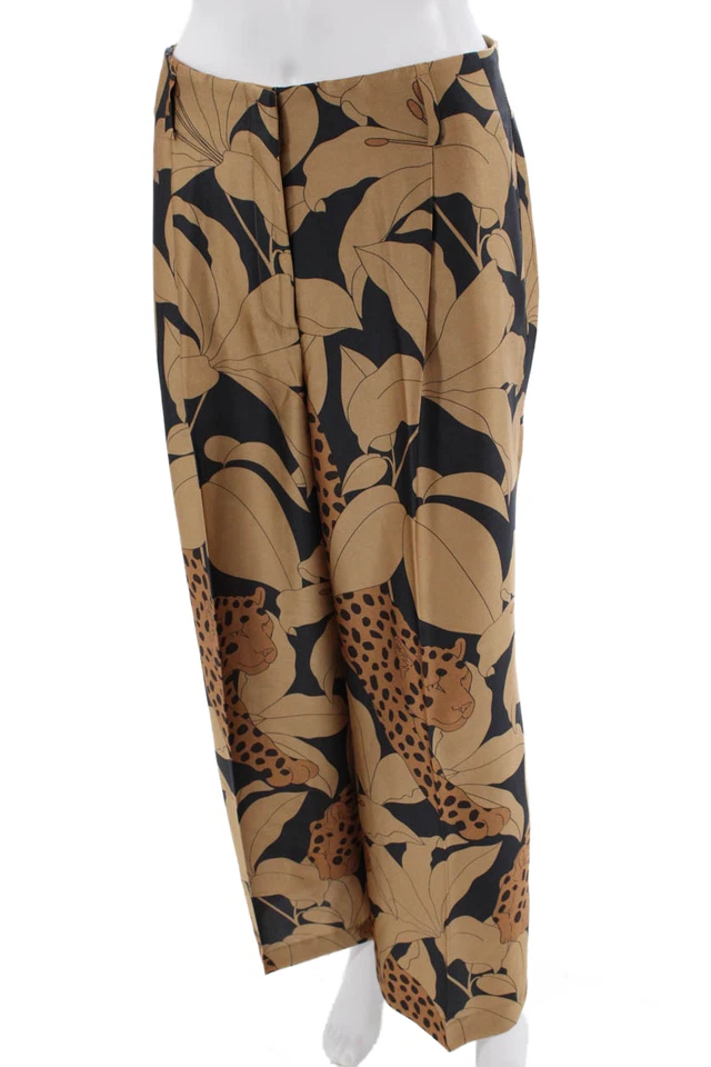 Pantalones de vestir para mujer Ann Taylor beige estampado animal talla 4P Foto 2 de 4