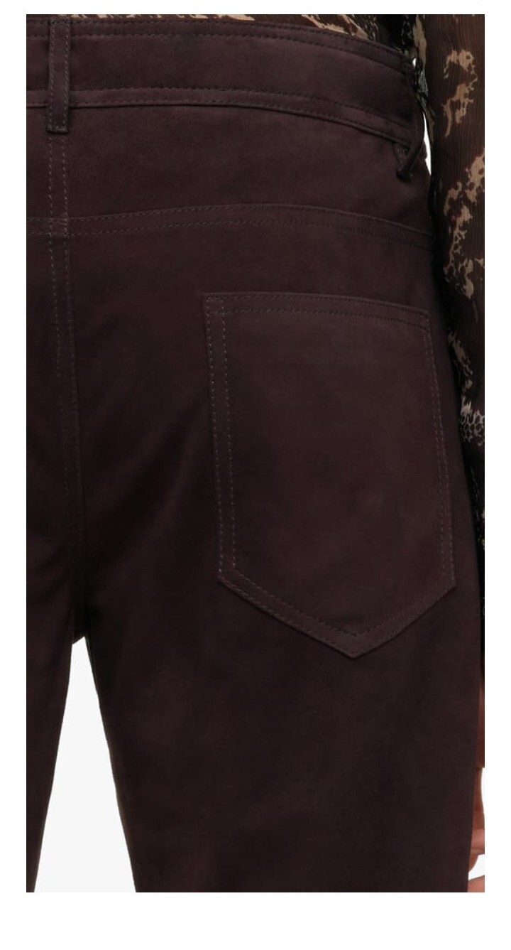 Zara Men's Limited Edition Studio Collection Brown Suede Trousers Size 31 And 32 image 3
