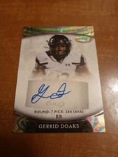 2021 SAGE Aspire Rainbow Foil Miami Dolphins Gerrid Doaks Autograph Auto