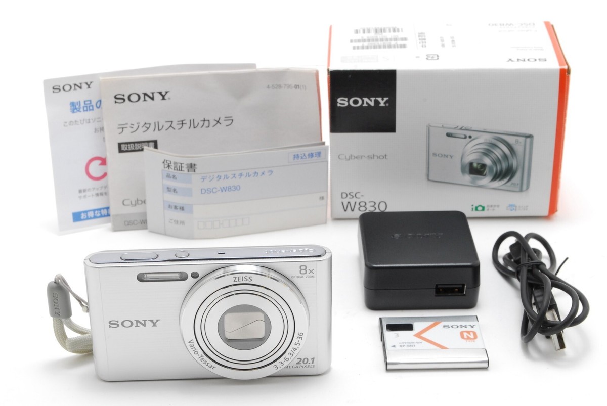 5649 【美品】SONY DSC-W830 デジタルカメラ MINT] Sony DSC-W830 Silver Cyber-Shot 20.1MP Digital Camera