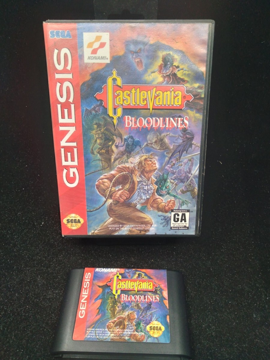 バンパイアキラー(CASTLEVANIA：Bloodlines)【中古・北米版】 Authentic Castlevania Bloodlines Vampire Killer SEGA MEGA