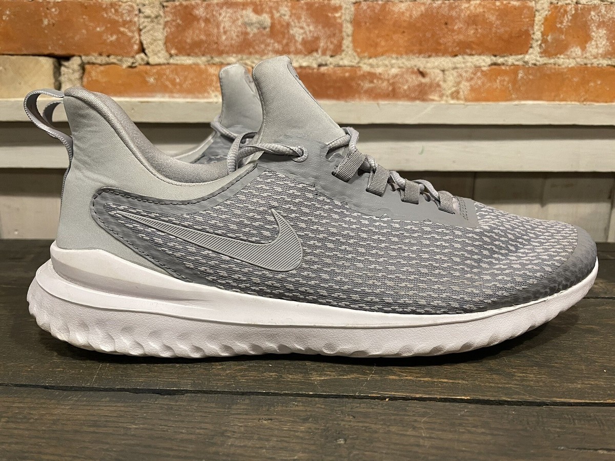 Nike Mens Renew Rival AA7400-006 Gray Lace Up Low Top Running Shoes US Size  14