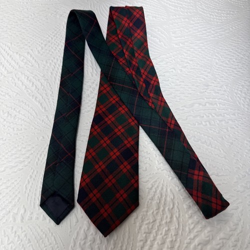 J Crew Crewcuts Plaid Christmas Tie Cotton Green,red - Picture 7 of 8