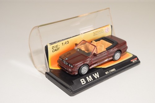 A23 1:43 NEW-RAY 48719 BMW M3 CABRIOLET 1988 MAROON MINT BOXED - Bild 1 von 7