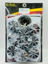 GG CR. Plastic 8 Spoke Screw On Nut Covers 33mm X 3 - 3/8” H. Set Of 10 (10234)