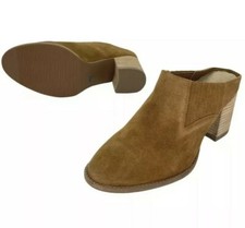 Aqua College Nan Waterproof Mules Camel Suede Size 8M