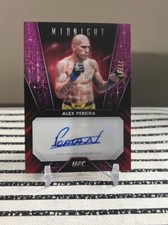 2024 Topps Midnight UFC Alex Pereira Glimmer Auto #GG-APA /49 
