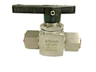 ASIAN Stainless Steel 316 2-Way Panel Mounted Ball Valve 1/2" NPT F WP 6000 psi