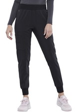 Black Cherokee Scrubs iFlex Mid Rise Jogger Pant CK011 BLK