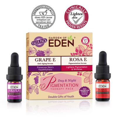 Garden of Eden Pigmentation Set Serum Glowing Anti Aging Wrinkles Fine Lines