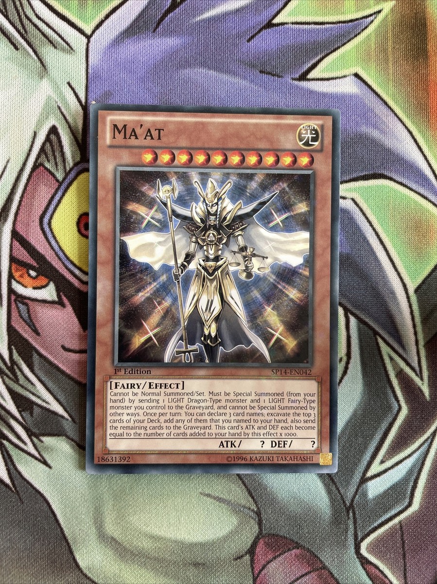 ma'at yugioh card Yu-Gi-Oh! - Magnificent Mavens SP14-EN042 Ma'at Starfoil Rare 1st