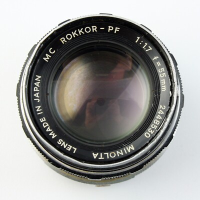 Minolta - MC Rokkor-PF - 55mm f/1.7 Standard Lens - Parts or