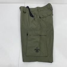 Boy Scouts of America Men  s Shorts Small Drawstring Green pockets outdoor Nylon