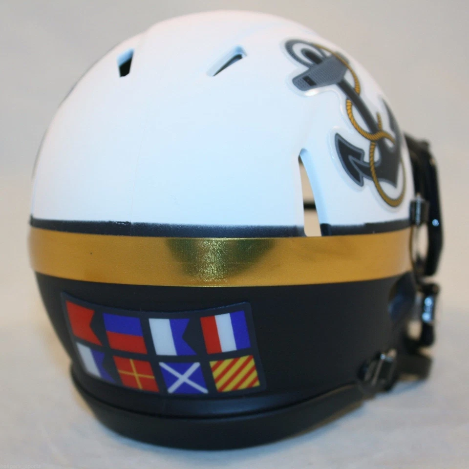 Navy Midshipmen Special 2012 Alternate Speed Mini Football Helmet - Image 2 of 2