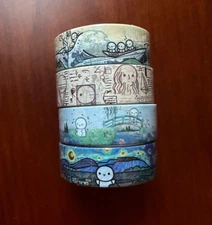 new tcmc the coffee monsterz co Artists Set of 4 Ode To Monet Washi Rolls