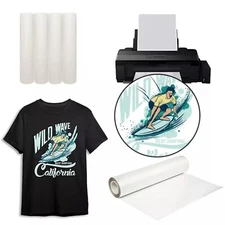 DTF Heat Transfer PET Printable Film  Paper 11"x17"/sheets  23.6"x100ft.roll