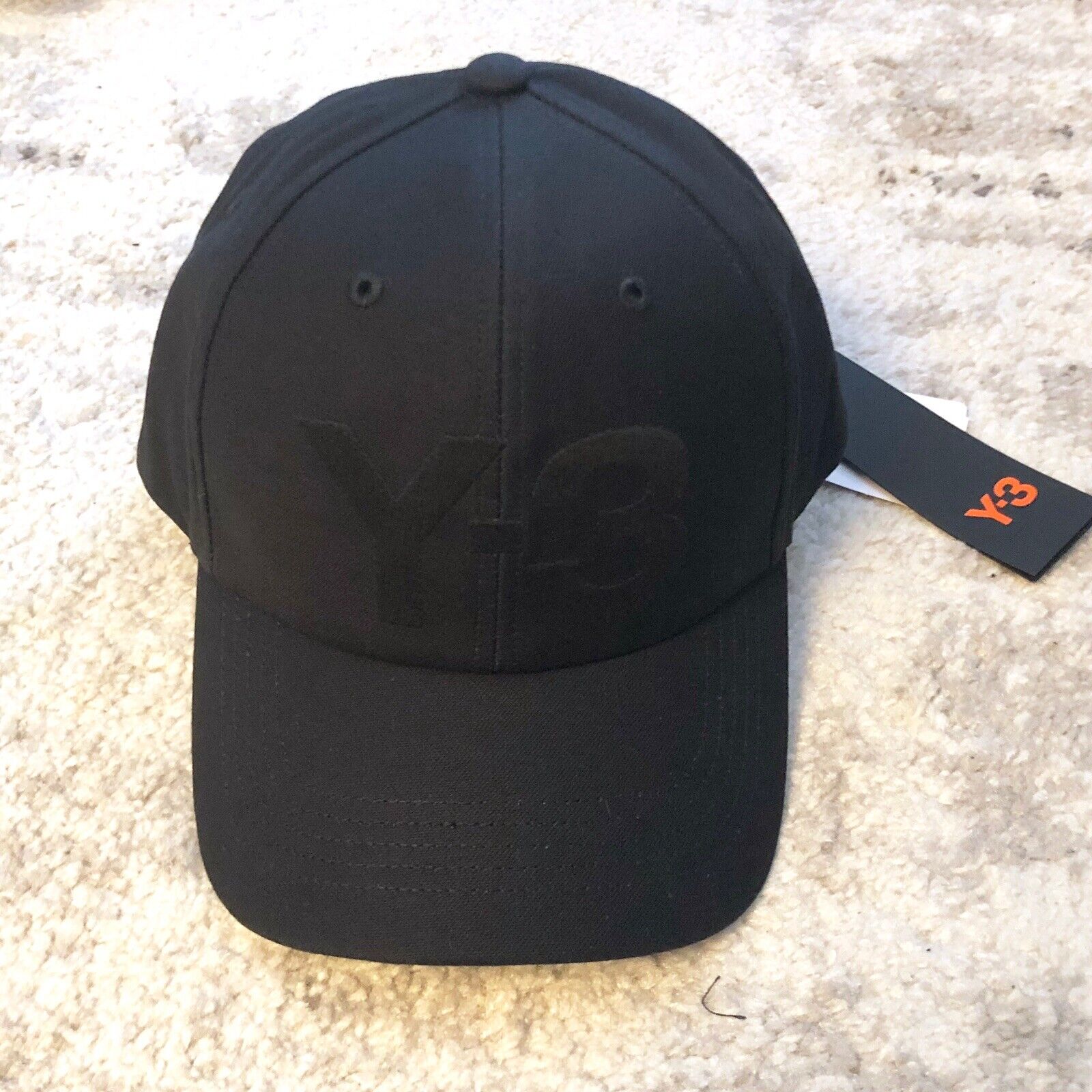 Y-3 Yohji Yamamoto adidas Black Classic Logo Baseball Cap Hat 