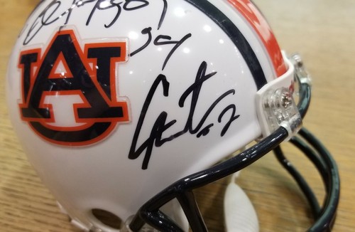 Auburn Tigers Heisman Signed Mini Helmet Pat Sullivan Bo Jackson Cam Newton BAS - Picture 3 of 5