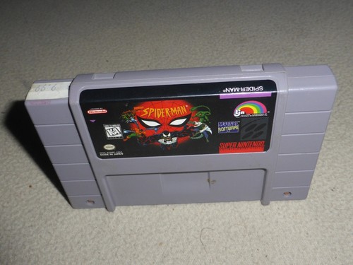 SUPER NINTENDO SNES SPIEL NUR CARTRIDGE SPIDERMAN ANIMATED SERIES LJN CART - Bild 1 von 2