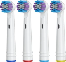 Replacement Toothbrush Heads for Oral-B, Compatible with Braun, 4 Pack
