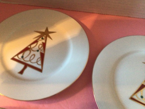 PIER One/ Christmas Tree/ 4/SALAD /DESSERT /plates/8'' - Picture 6 of 9